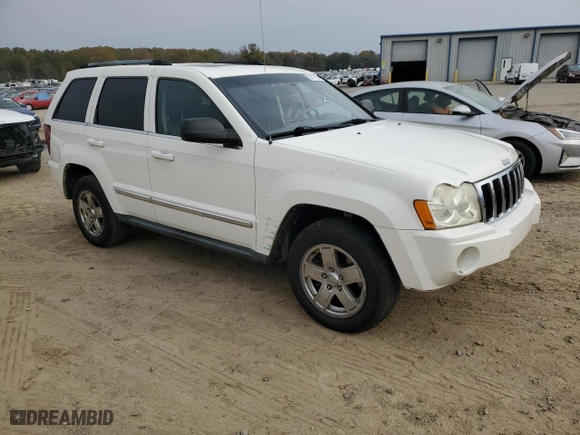 2007 Jeep Grand Cherokee Limited with VIN 1J8HR58267C572574, listed as a Copart auction lot 82717134 with 180,991 mi miles and Salvage Title. Bid and sale history available at carsss.com. Image 4.