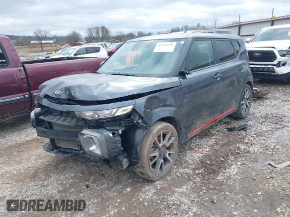 2021 Kia Soul GT-Line with VIN KNDJ63AU3M7779459, listed as a IAAI auction lot 41226734 with 52,118 mi miles and . Bid and sale history available at DreamBid. Image 2.