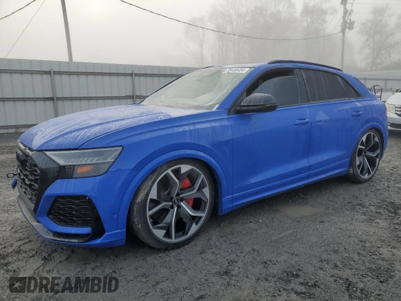 2022 Audi RS Q8 z VIN WU1ARBF15ND007471, wystawiony jako Copart lot #85458484 z przebiegiem Nie podano mil oraz Szkoda całkowita • Salvage title. Historia ofert i sprzedaży dostępna na DreamBid. Obrazek 1.