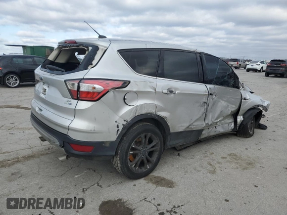 2017 Ford Escape SE with VIN 1FMCU9G9XHUD44882, listed as a Copart auction lot 45702035 with 162,527 mi miles and Salvage Title. Bid and sale history available at carsss.com. Image 3.