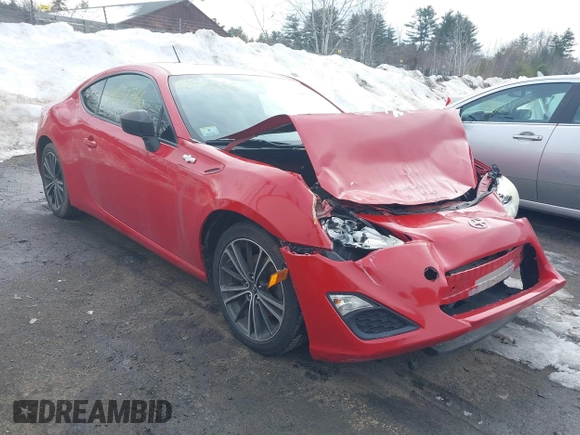 2013 Scion FR-S with VIN JF1ZNAA14D2710394, listed as a IAAI auction lot 41671766 with 53,405 mi miles. Bid and sale history available at carsss.com. Image 1.