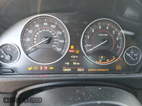 2013 BMW 3 Series 335i with VIN WBA3A9C52DF475171, listed as a Copart auction lot 51878225 with 186,381 mi miles and Clean Title. Bid and sale history available at carsss.com. Image 9.