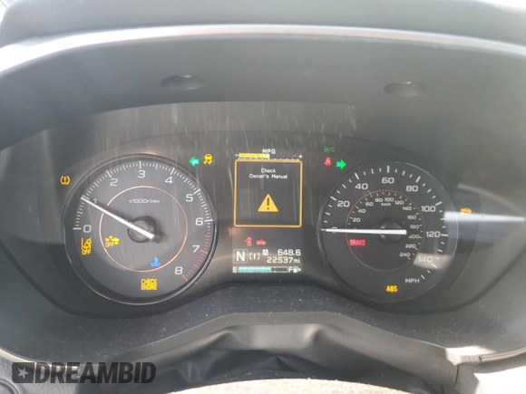 2021 Subaru Crosstrek Premium with VIN JF2GTAEC3MH676191, listed as a Copart auction lot 53795375 with 22,537 mi miles and Salvage title. Bid and sale history available at DreamBid. Image 9.