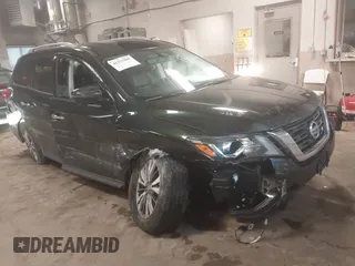 2020 Nissan Pathfinder SL with VIN 5N1DR2CN7LC591114, listed as a IAAI auction lot 41357809 with 118,272 mi miles. Bid and sale history available at carsss.com. Image 1.