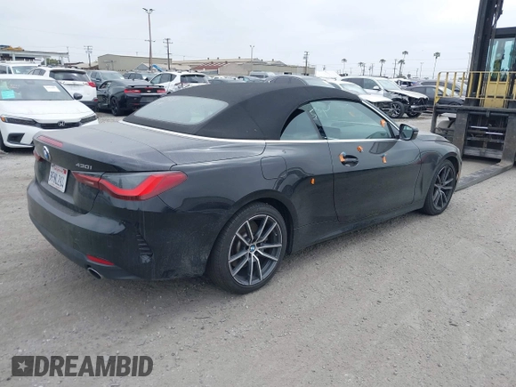 2023 BMW 4 Series 430i z VIN WBA23AT08PCM43813, wystawiony jako IAAI lot #42229052 z przebiegiem 40 273 mil mil oraz . Historia ofert i sprzedaży dostępna na DreamBid. Obrazek 4.