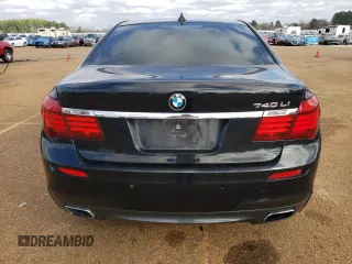2015 BMW 7 Series 740Li with VIN WBAYE4C55FD947147, listed as a Copart auction lot 43274705 with 194,914 mi miles and Salvage Title. Bid and sale history available at DreamBid. Image 6.