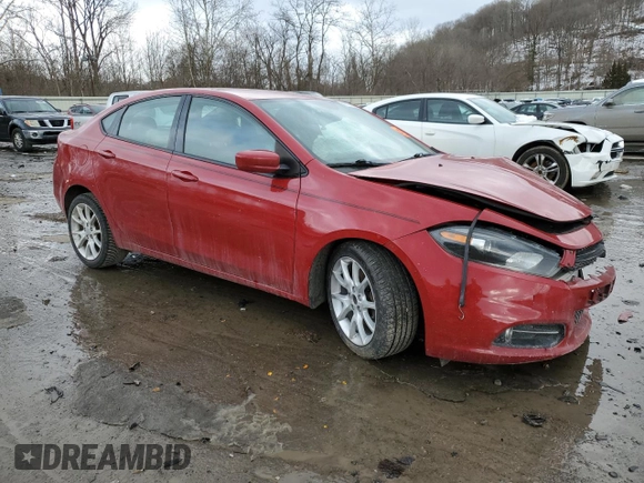 2013 Dodge Dart SXT with VIN 1C3CDFBA5DD296100, listed as a Copart auction lot 42761025 with 112,118 mi miles and Salvage Title. Bid and sale history available at DreamBid. Image 4.