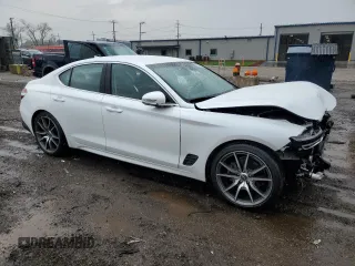 2023 Genesis G70 2.0T with VIN KMTG34TA9PU123771, listed as a Copart auction lot 54739855 with 43,171 mi miles and Salvage title. Bid and sale history available at DreamBid. Image 4.