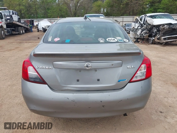 2012 Nissan Versa SV with VIN 3N1CN7APXCL888835, listed as a IAAI auction lot 41909493 with 132,377 mi miles. Bid and sale history available at carsss.com. Image 14.