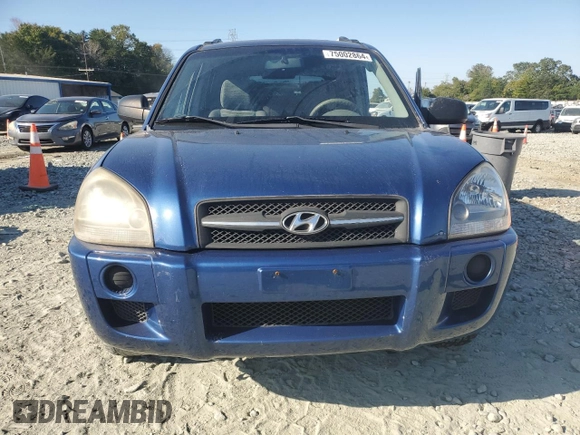2008 Hyundai Tucson GLS with VIN KM8JM12B98U732348, listed as a Copart auction lot 75002864 with 180,088 mi miles and Salvage Title. Bid and sale history available at carsss.com. Image 5.