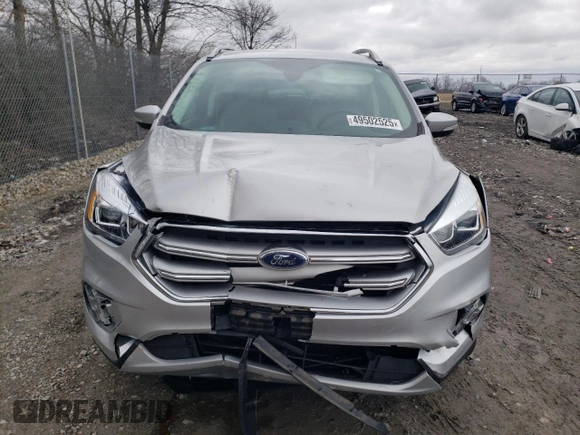 2017 Ford Escape Titanium with VIN 1FMCU0JD5HUB08102, listed as a Copart auction lot 49502525 with 45,383 mi miles and Salvage Title. Bid and sale history available at carsss.com. Image 5.