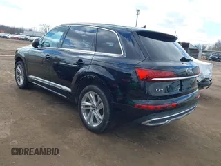 2020 Audi Q7 Premium with VIN WA1AXAF74LD011455, listed as a IAAI auction lot 41674599 with 37,561 mi miles. Bid and sale history available at carsss.com. Image 3.