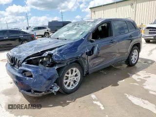 2014 Jeep Cherokee Sport with VIN 1C4PJLAB8EW163447, listed as a Copart auction lot 54246665 with 107,819 mi miles and Salvage Title. Bid and sale history available at DreamBid. Image 1.