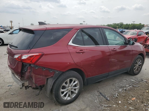 2021 Chevrolet Equinox LT with VIN 2GNAXKEV6M6100835, listed as a Copart auction lot 59391525 with 101,935 mi miles and Salvage title. Bid and sale history available at DreamBid. Image 3.