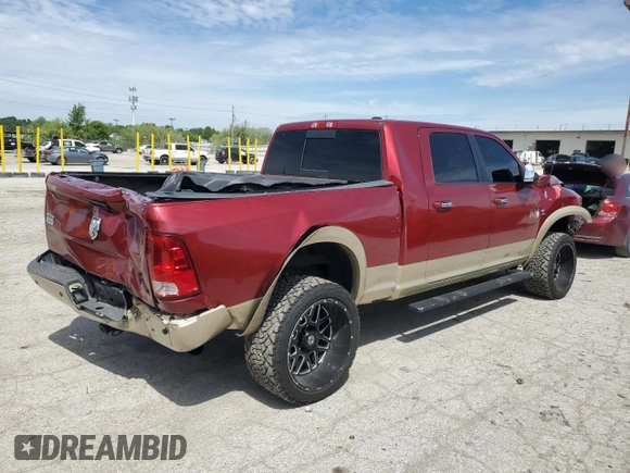 2011 Ram 2500 Laramie Longhorn с VIN 3D7UT2HL5BG567926, выставлен на аукционе Copart как лот 57581085 с пробегом 263 402 миль миль и Списание • Salvage title. История ставок и продаж доступна на DreamBid. Изображение 3.