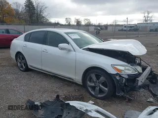 2008 Lexus GS 350 with VIN JTHBE96S380038307, listed as a IAAI auction lot 40749716 with 132,890 mi miles. Bid and sale history available at carsss.com. Image 1.