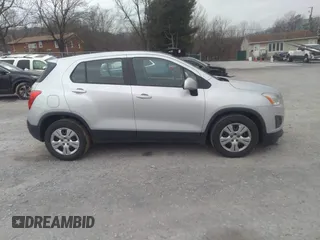 2016 Chevrolet Trax LS with VIN 3GNCJKSB1GL254664, listed as a IAAI auction lot 41196076 with 153,205 mi miles. Bid and sale history available at carsss.com. Image 13.