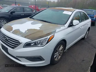 2015 Hyundai Sonata 2.4L SE with VIN 5NPE24AF6FH015561, listed as a IAAI auction lot 42156536 with 205,830 mi miles. Bid and sale history available at carsss.com. Image 2.
