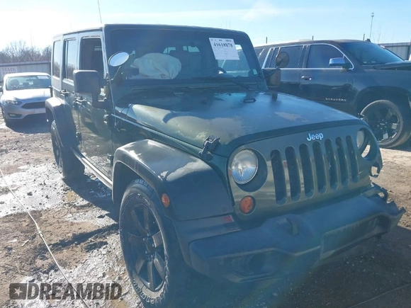 2008 Jeep Wrangler Unlimited X with VIN 1J8GA39118L594626, listed as a IAAI auction lot 41618878 with 166,071 mi miles and . Bid and sale history available at DreamBid. Image 1.