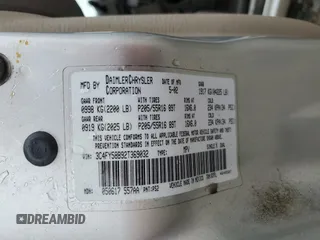 2002 Chrysler PT Cruiser Touring с VIN 3C4FY58B92T369032, выставлен на аукционе Copart как лот 51055875 с пробегом 313 123 миль миль и Чистый • Clean title. История ставок и продаж доступна на DreamBid. Изображение 12.