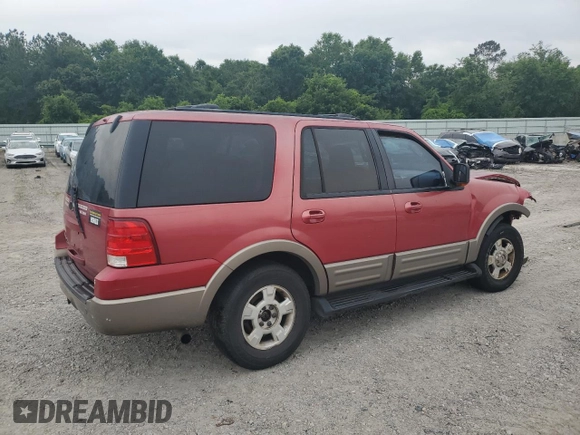 2003 Ford Expedition Eddie Bauer with VIN 1FMFU17L23LB34138, listed as a Copart auction lot 56246555 with 221,758 mi miles and Salvage title. Bid and sale history available at DreamBid. Image 3.
