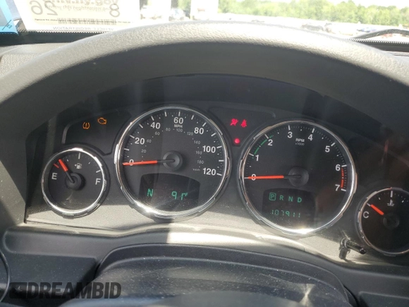2012 Jeep Liberty Sport with VIN 1C4PJMAK9CW182088, listed as a Copart auction lot 61964575 with 107,911 mi miles and Salvage title. Bid and sale history available at DreamBid. Image 9.