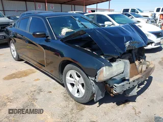 2013 Dodge Charger SE with VIN 2C3CDXBG8DH628382, listed as a IAAI auction lot 41850950 with 252,392 mi miles and . Bid and sale history available at carsss.com. Image 1.