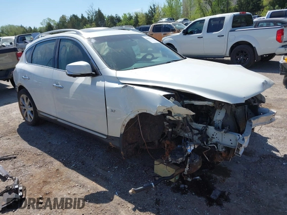 2017 Infiniti QX50 with VIN JN1BJ0RR0HM408741, listed as a IAAI auction lot 42031644 with 121,363 mi miles and . Bid and sale history available at DreamBid. Image 1.