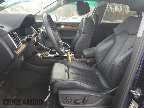 2022 Audi Q5 S line Premium Plus with VIN WA1EAAFY0N2029929, listed as a Copart auction lot 43619955 with 0 mi miles and Salvage Title. Bid and sale history available at carsss.com. Image 7.