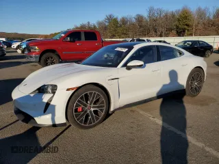 2020 Porsche Taycan 4S with VIN WP0AB2Y14LSA53657, listed as a Copart auction lot 83759324 with Not provided miles and Salvage title. Bid and sale history available at DreamBid. Image 1.
