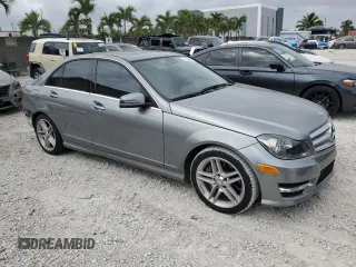 2013 Mercedes-Benz C 350 Sport with VIN WDDGF5HB3DA816948, listed as a Copart auction lot 51759835 with 80,217 mi miles and Salvage Title. Bid and sale history available at DreamBid. Image 4.