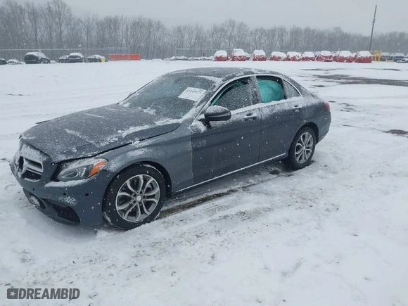 2015 Mercedes-Benz C-Class C 300 Luxury with VIN 55SWF4KB5FU092617, listed as a IAAI auction lot 41245973 with 116,755 mi miles. Bid and sale history available at carsss.com. Image 2.