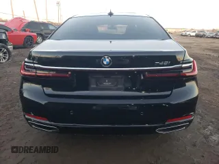 2020 BMW 7 Series 740i with VIN WBA7T2C07LGL17103, listed as a Copart auction lot 88327695 with 0 mi miles and Salvage Title. Bid and sale history available at carsss.com. Image 6.