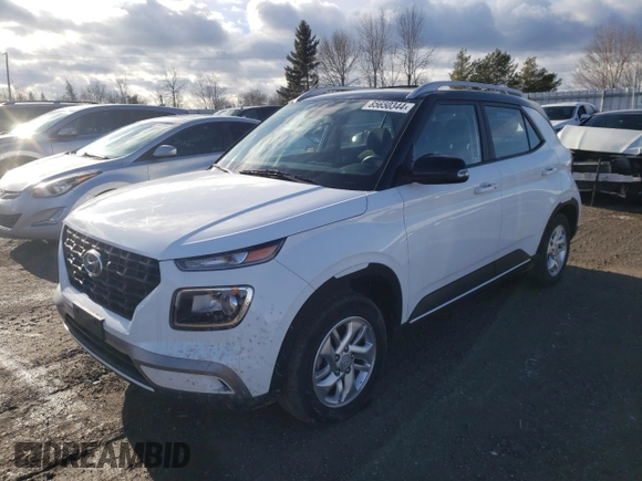 2022 Hyundai Venue SEL with VIN KMHRC8A36NU161003, listed as a Copart auction lot 85650344 with 37,619 mi miles and Clean Title. Bid and sale history available at DreamBid. Image 1.