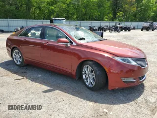2014 Lincoln MKZ with VIN 3LN6L2GKXER800389, listed as a Copart auction lot 51793125 with 35,976 mi miles and Salvage title. Bid and sale history available at DreamBid. Image 4.