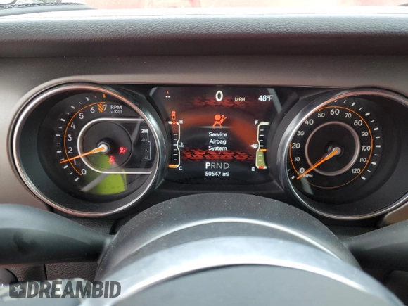 2020 Jeep Gladiator Sport S with VIN 1C6HJTAG0LL131338, listed as a Copart auction lot 50883235 with 50,547 mi miles and Salvage title. Bid and sale history available at DreamBid. Image 9.