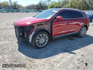2017 Lincoln MKX Reserve with VIN 2LMPJ6LR2HBL26384, listed as a Copart auction lot 48484255 with 87,253 mi miles and Salvage Title. Bid and sale history available at carsss.com. Image 1.