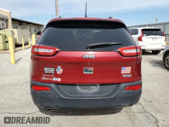 2017 Jeep Cherokee Latitude with VIN 1C4PJMCBXHW528444, listed as a Copart auction lot 49841645 with 97,361 mi miles and Salvage Title. Bid and sale history available at carsss.com. Image 6.