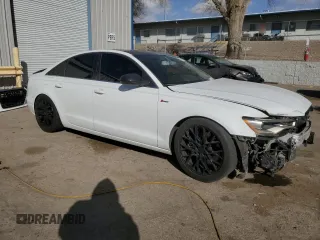 2012 Audi A6 3.0T Premium Plus with VIN WAUGGAFC3CN035282, listed as a Copart auction lot 47581675 with 126,733 mi miles and Salvage Title. Bid and sale history available at carsss.com. Image 4.