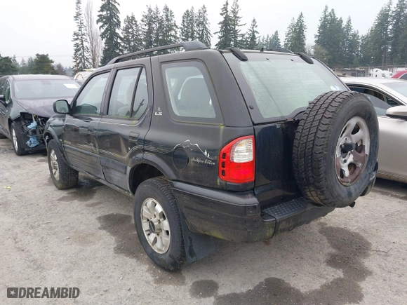 2000 Isuzu Rodeo with VIN 4S2DM58W5Y4327854, listed as a IAAI auction lot 41288281 with 190,115 mi miles. Bid and sale history available at carsss.com. Image 3.