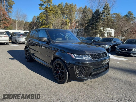 2018 Land Rover Range Rover Sport SVR with VIN SALWZ2SE9JA804998, listed as a Copart auction lot 88532855 with 102,965 mi miles and Clean Title. Bid and sale history available at carsss.com. Image 2.