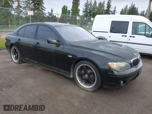 2006 BMW 7 Series 750i with VIN WBAHL83526DT06390, listed as a IAAI auction lot 42246688 with 123,962 mi miles and . Bid and sale history available at DreamBid. Image 1.