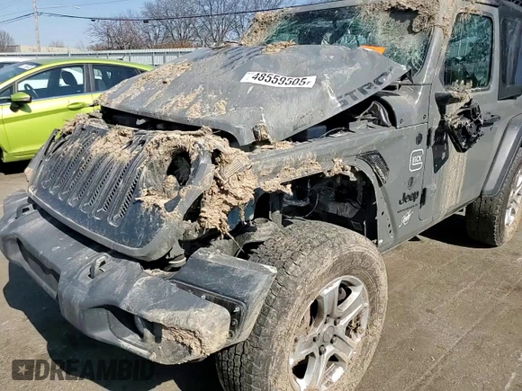 2023 Jeep Wrangler Sport S with VIN 1C4GJXANXPW609778, listed as a Copart auction lot 48559505 with Not provided miles and Salvage title. Bid and sale history available at DreamBid. Image 12.