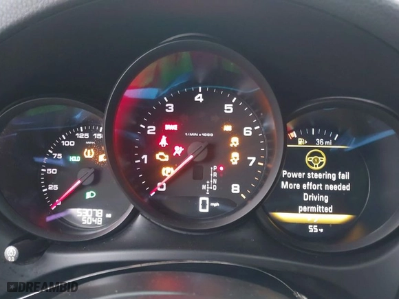 2019 Porsche Macan with VIN WP1AA2A59KLB00251, listed as a IAAI auction lot 41556014 with 53,078 mi miles. Bid and sale history available at carsss.com. Image 7.