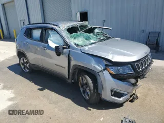 2021 Jeep Compass Limited with VIN 3C4NJDCB7MT511155, listed as a Copart auction lot 65755384 with Not Provided miles and Salvage Title. Bid and sale history available at DreamBid. Image 4.