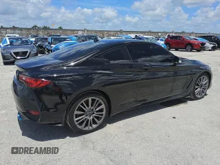 2017 Infiniti Q60 Red Sport 400 with VIN JN1FV7EL1HM701080, listed as a Copart auction lot 61176515 with 97,465 mi miles and Clean title. Bid and sale history available at DreamBid. Image 3.