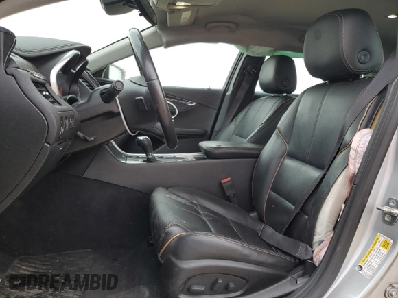 2016 Chevrolet Impala LTZ with VIN 2G1145S35G9182297, listed as a Copart auction lot 55792725 with 104,686 mi miles and Salvage title. Bid and sale history available at DreamBid. Image 7.