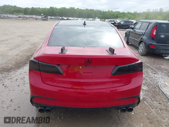 2018 Acura TLX with VIN 19UUB2F37JA003760, listed as a IAAI auction lot 42263439 with 89,150 mi miles and . Bid and sale history available at DreamBid. Image 17.