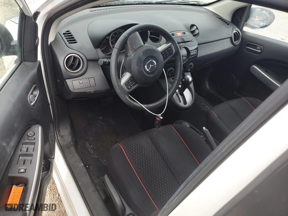 2012 Mazda Mazda2 Touring with VIN JM1DE1LY8C0137590, listed as a Copart auction lot 74488974 with 0 mi miles and Salvage Title. Bid and sale history available at carsss.com. Image 8.