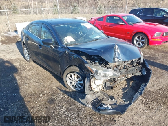 2014 Mazda 3 i Touring with VIN JM1BM1V79E1136492, listed as a IAAI auction lot 41597192 with 116,283 mi miles and . Bid and sale history available at DreamBid. Image 1.